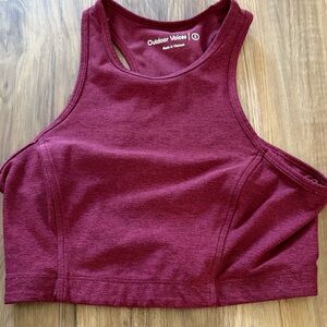 Outdoor Voices Women's Maroon Crop Top